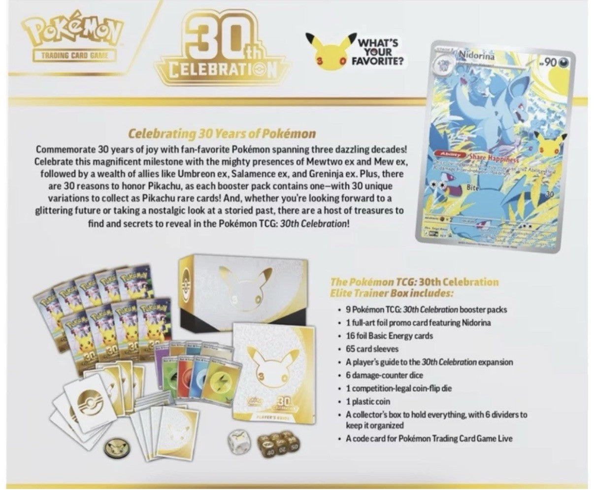 Pokémon TCG: 30th Anniversary Celebrations ETB