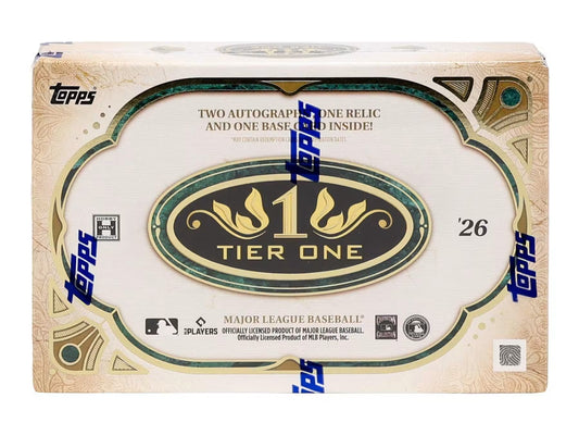 2026 Topps Tier One Baseball MLB Factory Sealed Hobby Box