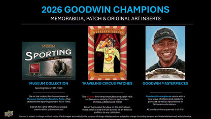 2026 Upper Deck Goodwin Champions Hobby Box